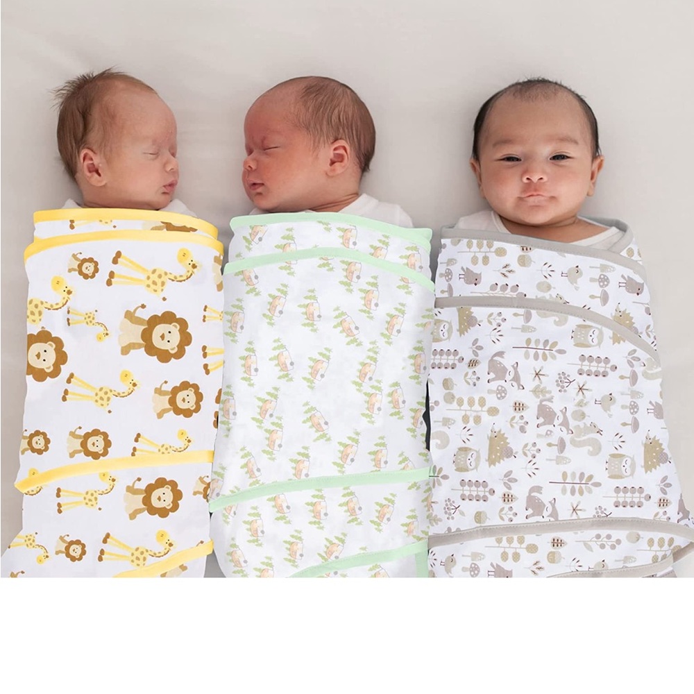 Miracle Blanket Baby Sleep Wearable Swaddle Wrap Set of three